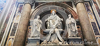 Vatican museum with ancient masterpiece statue Editorial Stock Photo