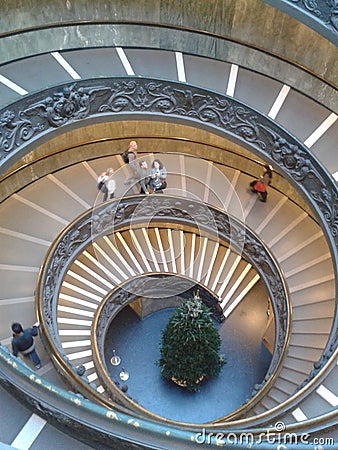 Vatican Museums, architecture, building, daylighting, wheel Editorial Stock Photo