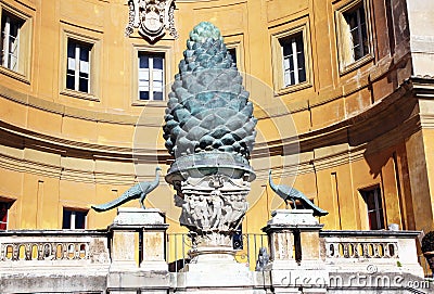 Vatican pine cone Editorial Stock Photo