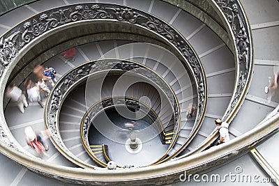 Vatican stairway Editorial Stock Photo