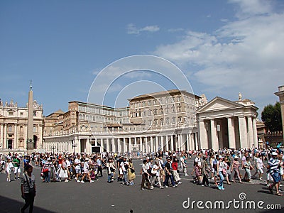 Vatican. World masterpieces of painting, iconography, architecture and sculpture of cathedrals and museums. Editorial Stock Photo