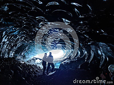 VatnajÃ¶kull Ice Cave Editorial Stock Photo