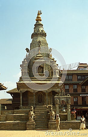 Vatsala Durgha Temple, Bhaktapur, Nepal Editorial Stock Photo