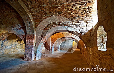 Vaulted Dungeon Stock Photo