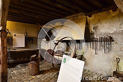 Vaux le Vicomte, France - july 22 2017 : historical castle built by Nicolas Fouquet Editorial Stock Photo