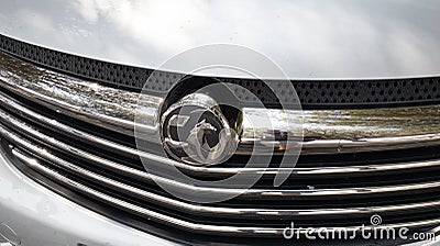 Vauxhall car logo brand and text sign from opel body front view British car Editorial Stock Photo