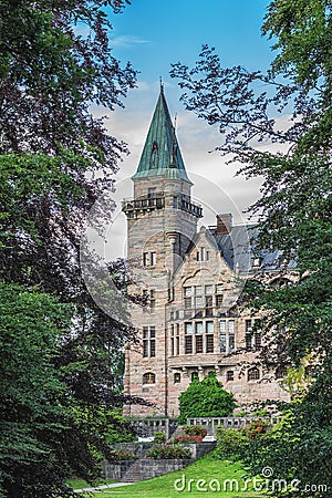 Vaxjo, Sweden - July, 2017. Old scandinavian Teleborg castle in Sweden. Editorial Stock Photo