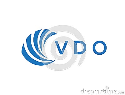 VDO letter logo design on white background. VDO creative circle letter logo concept. VDO letter design Vector Illustration