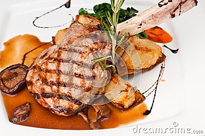 Veal Chop Stock Photo