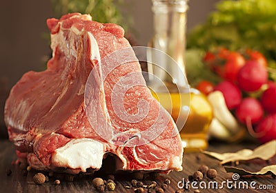 Veal chops Stock Photo