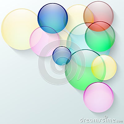 Vector abstract background with color glass Vector Illustration