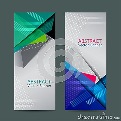 Vector abstract design banner template.vector illustration Vector Illustration