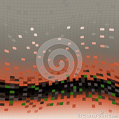 Vector abstract background, grey and orange Vector Illustration