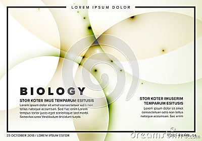 Vector Abstract biology flyer template Vector Illustration