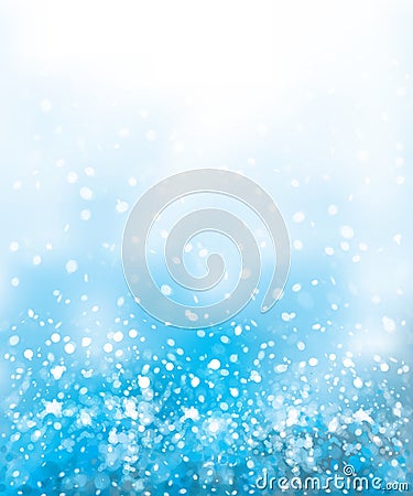 Vector abstract, blue, bokeh background. Vector Illustration