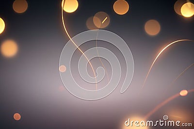 vector abstract bokeh lights background,AI generate Stock Photo