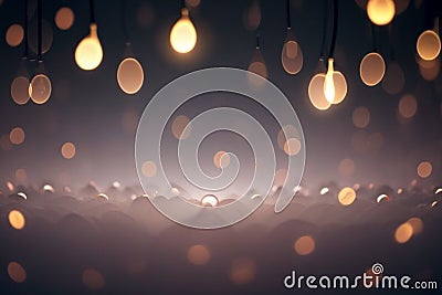 vector abstract bokeh lights background,AI generate Stock Photo
