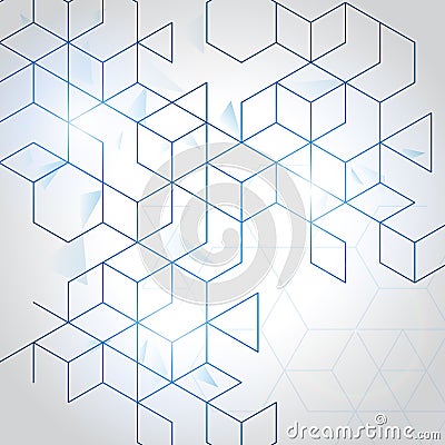 Vector abstract boxes background Vector Illustration