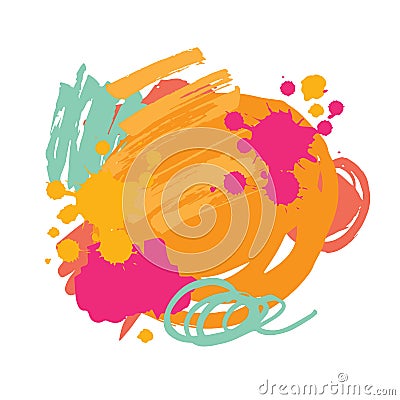 Vector Abstract brush background Vector Illustration