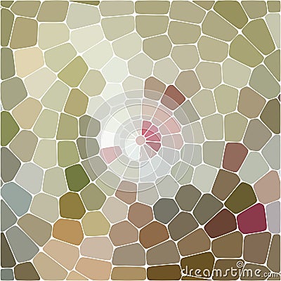 Vector abstract colorful mosaic background of brown, pink and gray color. Vector Illustration