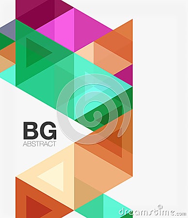 Vector abstract colorful triangle repetition Vector Illustration