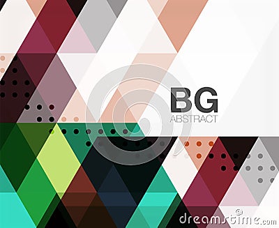 Vector abstract colorful triangle repetition Vector Illustration