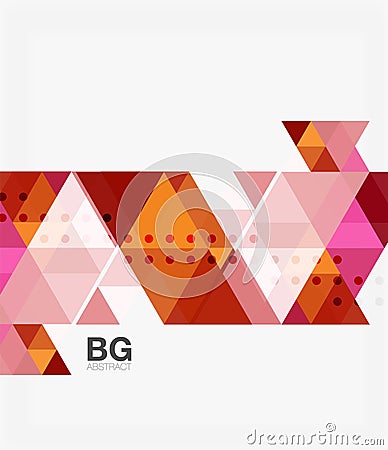 Vector abstract colorful triangle repetition Vector Illustration