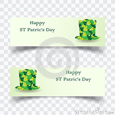 Vector illustration of a St. Patrick`s Day. banner background Vector Illustration