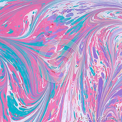 Vector abstract ebru Vector Illustration