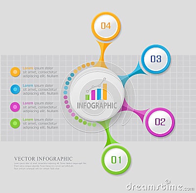 Vector abstract element for business. Strategy in stages. Steps Vector Illustration