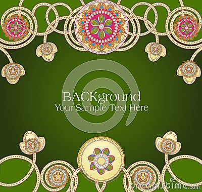 Vector abstract ethnic patterns Vector Illustration