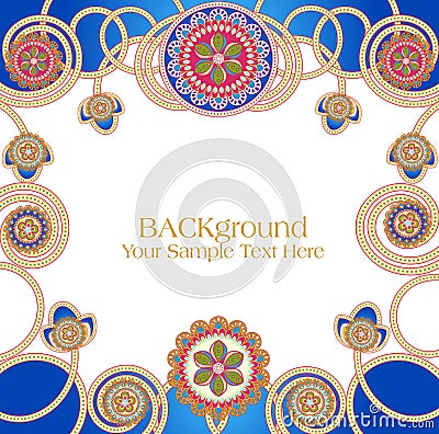 Vector abstract ethnic patterns Vector Illustration