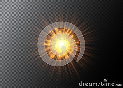 Vector abstract explosion background. Firework element isolated on transparent. Vector Illustration
