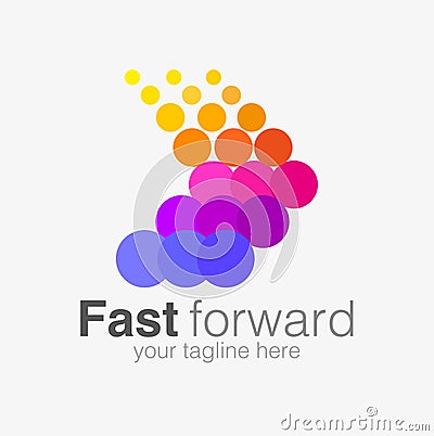 Fast forward symbol Vector Illustration