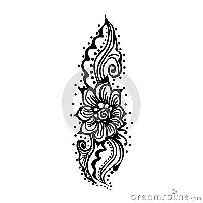 Vector abstract flowers Vector Illustration