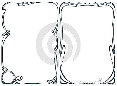 Vector abstract framework from the bound flowers and plants Vector Illustration