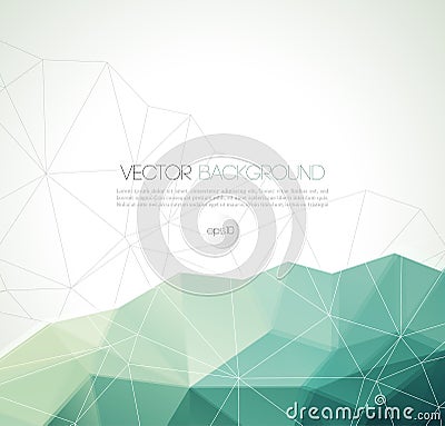 Vector abstract geometric background with triangle Vector Illustration