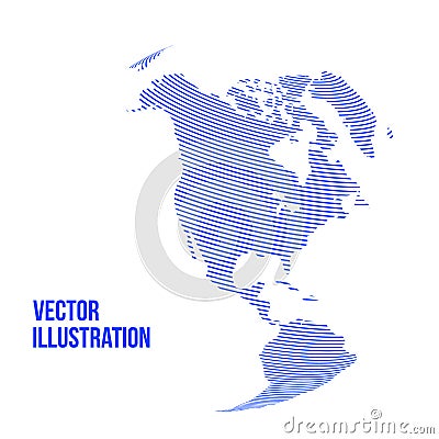 Vector abstract globe isolated on white background Vector Illustration