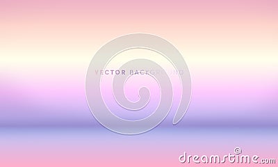 Vector abstract gradient background. Vibrant colors empty room holographic Vector Illustration