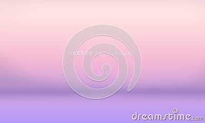 Vector abstract gradient background. Vibrant colors empty room Vector Illustration