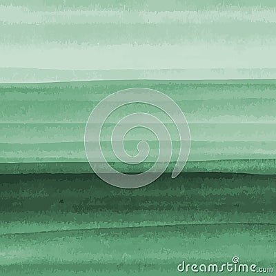 Vector abstract green watercolor background with grunge texture. Hand painted vector illustration. Vector Illustration