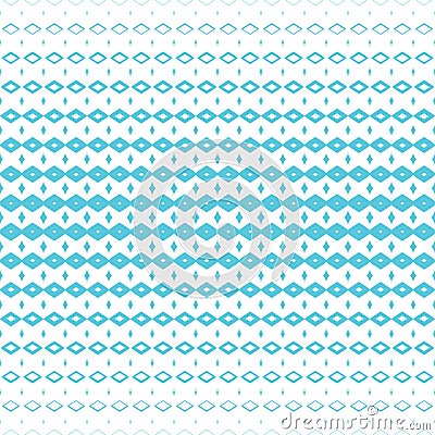 Vector abstract halftone geometric seamless pattern. Blue and white color Vector Illustration