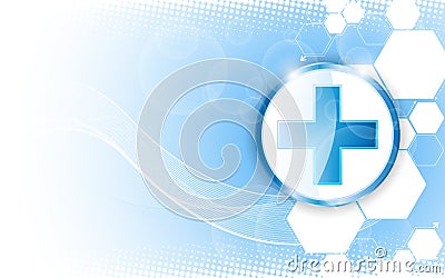 Vector abstract health care concept background Vector Illustration