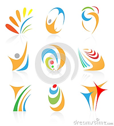 Vector abstract internet icon Stock Photo