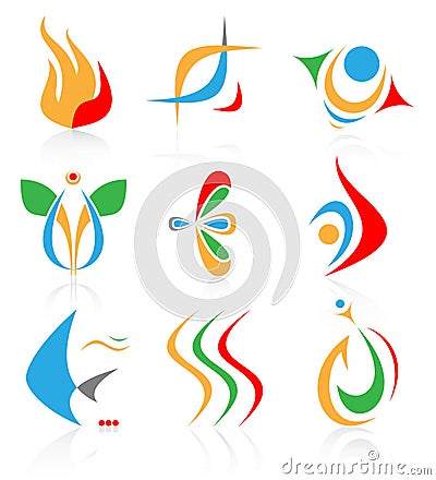 Vector abstract internet icon Stock Photo