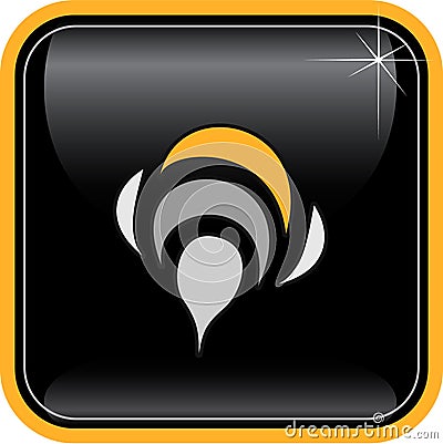 Vector abstract internet icon Stock Photo