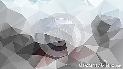 Vector irregular polygon background - triangle low poly pattern - neutral soft color gray beige frost blue wine red Vector Illustration
