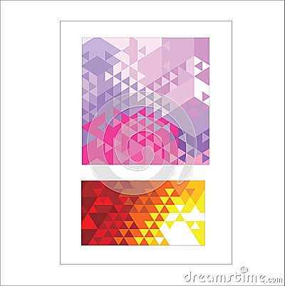 Vector abstract irregular polygon background Vector Illustration