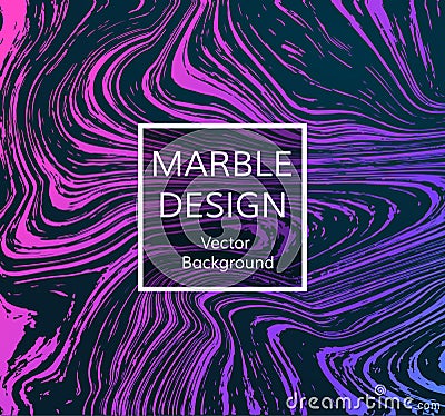 Vector abstract marble texture. Aqua print. Marbling background. Vector Illustration