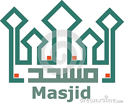 Mosque or masjid symbol Vector Illustration